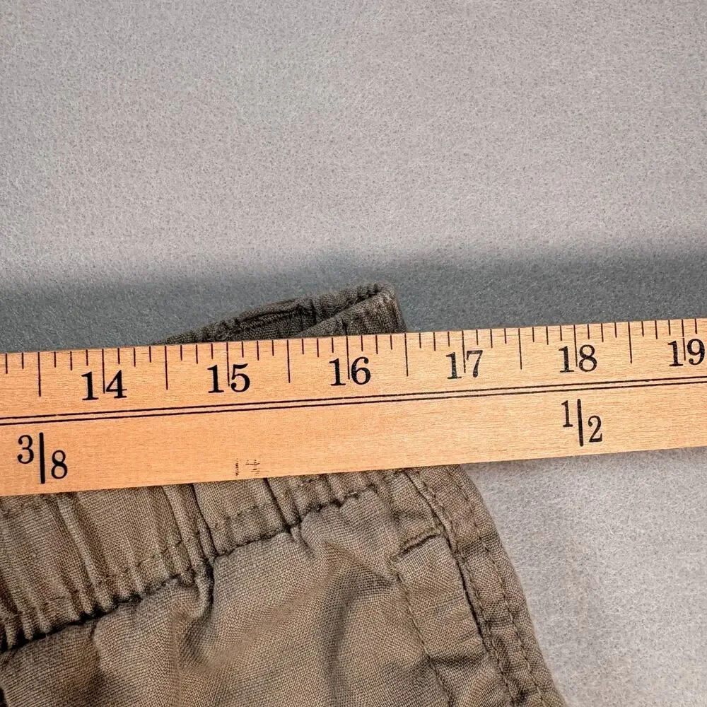 Caribbean 100% Linen Drawstring Pants Men's Elastic Waist Size 38x30